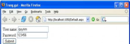 Hình 3 60 Giao diện và Code t rang Default aspx Hình 3 61 Kết quả nhận được và 1