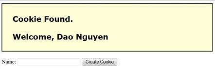 Hình 3 73 Kết quả gọi thực thi lại trang CookieExample aspx lần thứ hai 3 4 Tệp 10