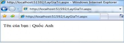 Hình 3 69 Kết quả sử dụng biến Application 3 3 6 Đối tượng Cookies Đối 6