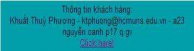 Khi click vào Click here sẽ hiển thị lại các biến cookie 17 Tạo trang 22