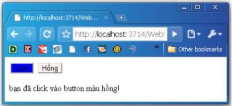 Hình 3 13 Minh họa sử dụng điều khiển HtmlButton HtmlForm HtmlForm Control được 2
