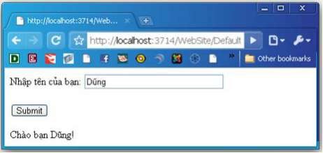 Hình 3 14 Minh họa sử dụng điều khiển HtmlForm HtmlGeneric HtmlGeneric Control 3