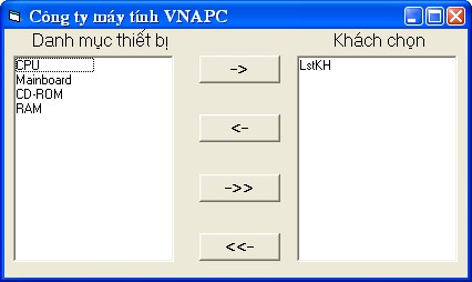Bước 1 Thiết kế form Đưa các điều khiển lên form xác lập vị trí kích 8