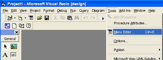 Hình 4 2 Lệnh đơn Menu Editor Cách 2 Nhấn nút lệnh Menu Editor trên thanh công 3