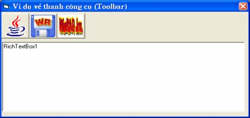 Chú ý Hình ảnh của mỗi nút trên Toolbar do sinh viên tự lựa chọn cho phù 5