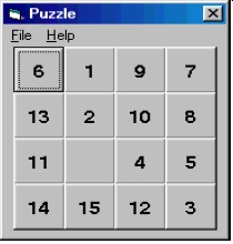 Người chơi phải tiến hành sắp lại các ô số này theo thứ tự để được 7