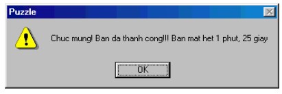 Người chơi có thể thực hiện chơi lại bằng cách chọn FileNew Chương trình 9