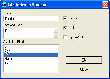 Hình 5 6 Hộp thoại Add Index to Gò IDindex trong hộp văn bản Name Nhấn đúp 6