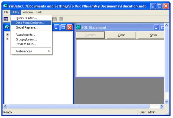 Hình 5 7 Mục chọn Data Form Designer tạo Form tự động xuất hiện cửa sổ Data 7
