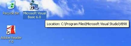 Hình 1 6 Biểu tượng của Visual Basic 6 0 trên màn hình nền 1 5 2 Giới thiệu màn 6