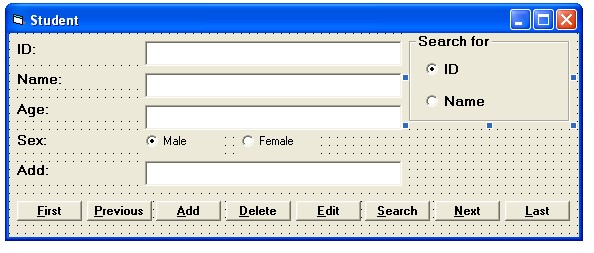 TT Điều khiển Thuộc tính Giá trị Ghi chú 1 Form Name frmStudent Caption Student 2 Label 2