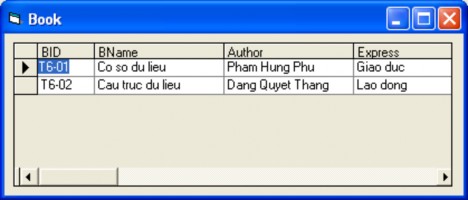 Thêm bản ghi mới  Mở Recordset  Thi hành phương thức AddNew  Gán giá trị 3