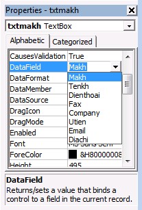 Ta làm tương tự cho các textbox còn lại Thực thi chương trình bằng cách nhấp 4