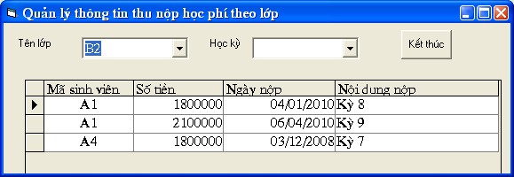  Thống kê thu nộp học phí theo sinh viên  Đưa ra danh sách sinh viên chưa nộp 13