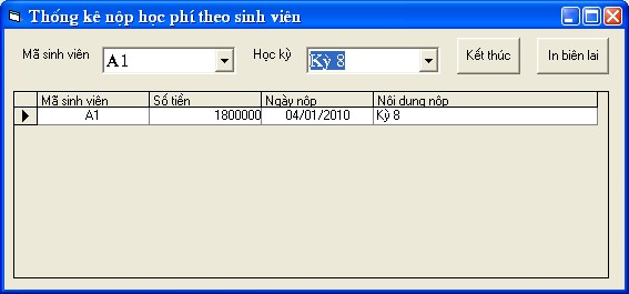  Đưa ra danh sách sinh viên chưa nộp học phí theo lớp  Report danh sách sinh 14