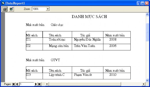 5 7 5 Tạo báo cáo có hàm tính toán Ta có thể đưa vào các hàm tính toán trên 4