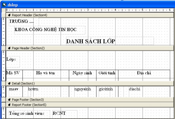 txtlop txtnvt txtss Bước 8 Thiết kế form frmlop frm và đặt tên cho các điều 1