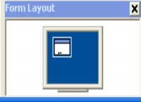 Cửa sổ Form Layout giúp chúng ta sắp xếp vị trí Form khi chạy chương trình Khi 27