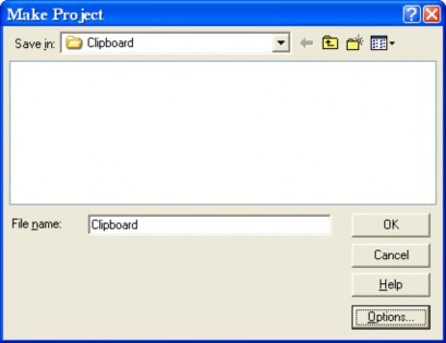 Hình 1 16 Hộp thoại Make Project Bước 2 Nhấn vào nút Option để mở hộp thoại 2