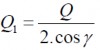 Phân lực Q thành hai thành phần nằm ngang Q và thẳng đứng Q ta có 1 2 3 Tác 2