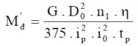 M đ ’’ do động năng của các chi tiết máy quay của cơ cấu gây nên trên trục 18