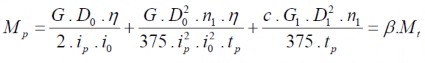Hệ số β gọi là hệ số an toàn của phanh Trong tính toán sơ bộ β được chọn 27