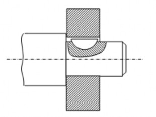 Hình 5 26 Mối ghép then bán nguyệt Mối ghép then vát biểu diễn trên hình 5 27 3