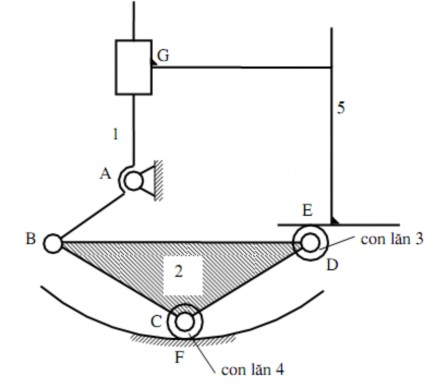 Hình 1 34 Bài 3 Tính bậc tự do của cơ cấu vẽ đường thẳng của Lipkin hình 14