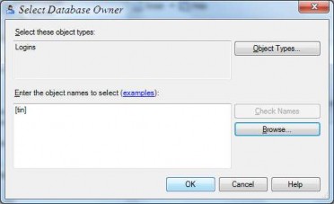 Hình 3 7 Chọn tài khoản Owner là chủ nhân của cơ sở dữ liệu Ta nên chọn 10