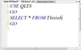 Hình 2 4 Tạo một script Chương 3 QUẢN LÝ CƠ SỞ DỮ LIỆU 3 1 Cơ sở dữ liệu 2