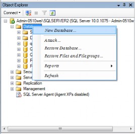 Hình 3 5 Tạo cơ sở dữ liệu Bước 2 Nhập tên cơ sở dữ liệu tại mục 7