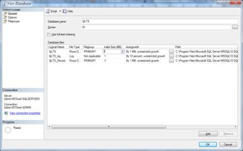 Hình 3 11 Khai báo dung lượng ban đầu Bước 8 Khai báo tự động tăng dung 1