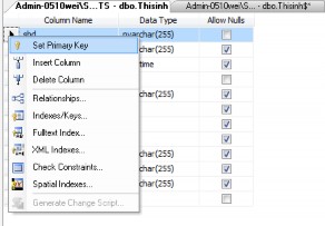 Hình 3 27 Tạo ràng buộc khóa chính Xóa ràng buộc khóa chính Chọn trường là 28