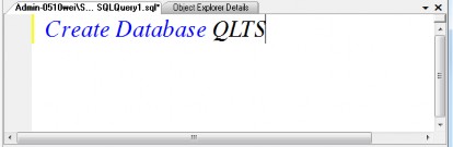 Hình 3 15 Khai báo câu lệnh Bước 3 Chọn nút để kiểm tra câu lệnh T SQL 7