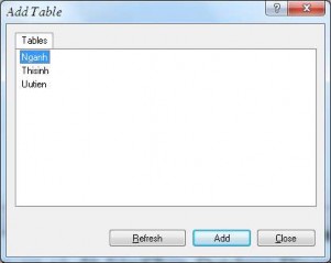 Hình 3 44 Chọn các bảng dữ liệu Bước 3 Chọn trường kết nối của bảng 14