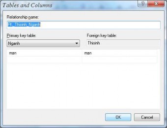Hình 3 46 Kiểm tra trường kết nối Bước 5 Xác nhận mối kết nối Chọn OK 16