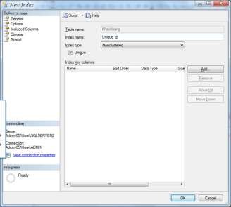 Hình 3 34 Nhập tên cho ràng buộc duy nhất Bước 3 Chọn đánh dấu vào trường 4