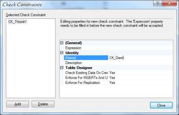 Hình 3 38 Nhập tên cho ràng buộc kiểm tra Bước 3 Nhập điều kiện ràng 8