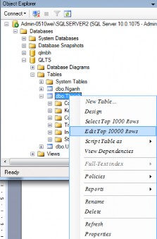 4 Nhập dữ liệu cho bảng Nhập trực tiếp Bước 1 Chọn tên bảng dữ 5
