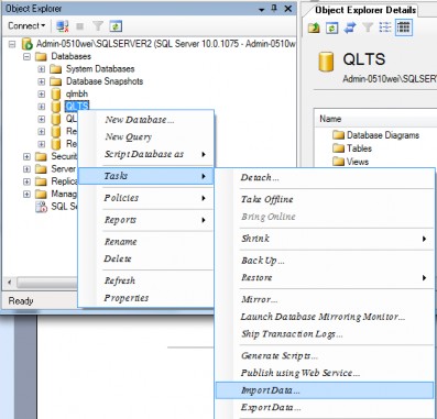 Hình 3 57 Chọn chức năng Import Bước 2 Chọn cơ sở dữ liệu nguồn Chọn 7
