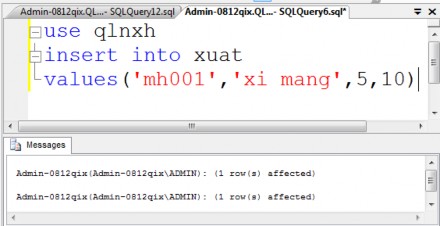 Trường hợp 2 Không thêm bản ghi vào được bảng xuất Trường hợp 3 Không 11