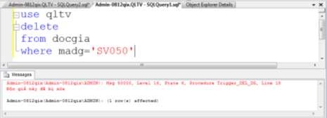 Trường hợp 3 Thông tin có trong cả hai bảng độc giả mượn trả 3 Khi cập 5