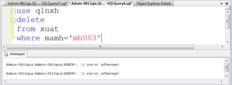 c Khi cập nhật bản ghi Sau khi bản ghi được sửa đổi ta phải tính toán để 2