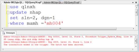 Trường hợp 2 Thực hiện việc cập nhật thành công Trường hợp 3 Không tồn 3