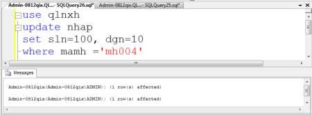 Trường hợp 3 Không tồn tại mặt hàng này Trường hợp 4 Không cho phép cập 4