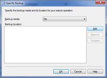 Hình 6 9 Bổ sung file backup Chọn nút Add để chọn file trên cây thư mục Hình 11