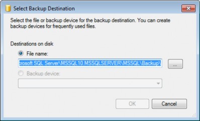 Hình 6 4 Chọn đường dẫn lưu trữ file backup Nhấp chuột chọn để chọn vị 4