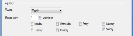 Hình 6 18 Chọn lịch trình sao lưu theo tuần Tùy chọn Month Theo tháng Hình 7