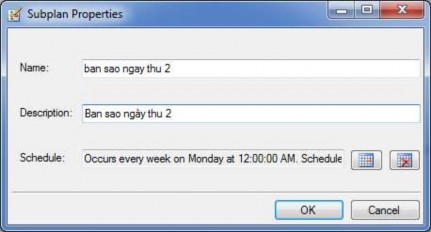 Hình 6 20 Giao diện kế hoạch thứ nhất Chọn OK để trở về giao diện khai 9