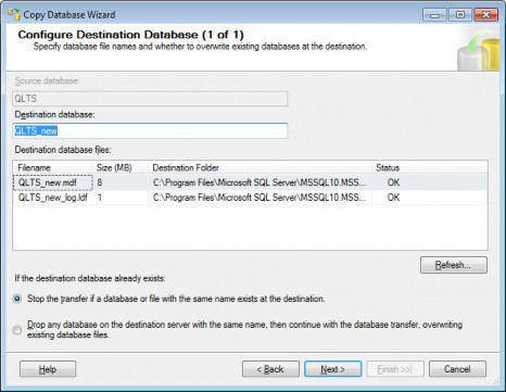 Hình 6 33 Cấu hình cơ sở dữ liệu đích Bước 8 Tại mục Package name nhập tên 2